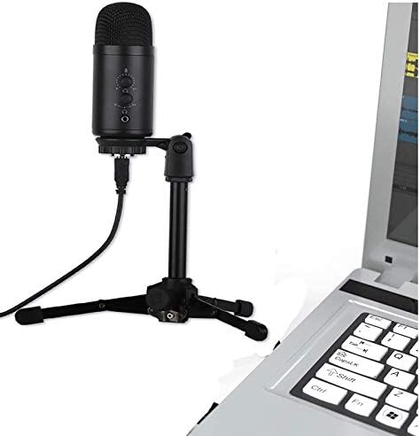 USB mikrofon LSJZZ, kondenzatorski stolno računalo Plug-and-Play, sa profesionalnim audio chipsetom koji se koristi za pisanje glasa,
