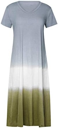 Prošivena prevelika kratka Maksi haljina s okruglim vratom duga košulja ležerna široka Ženska haljina s dugim rukavima obojena kravatom