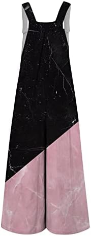 KCJGIKPOK Ženske haljine hlače odijela žensko ležerno labavo cvjetni otisak dvostruki džepni kombinezon trendovske kombinezone Žene
