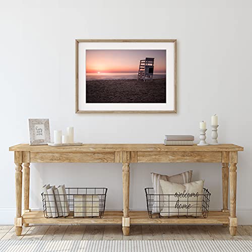 Nags Head Beach Vanjske obale Sjeverne Karoline Sunrise Photography Art Print za obalni ulazni dekor