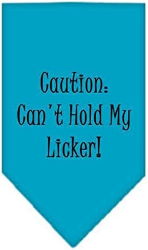 Proizvodi za kućne ljubimce ne mogu zadržati moj licker ekranski print bandana za kućne ljubimce, velike, tirkizne boje