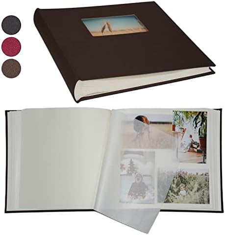 Kageio ručni snimak Scrapbook Photo Album, 100 stranica za fotografije 2x3, 4x6, 5x7, 6x8 i 8x10, arhivski papir bez kiseline s voskom