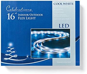 Proslave LED Flex vrpce Svjetla za konopce hladno bijelo 16,5 stopa 99 brojanja