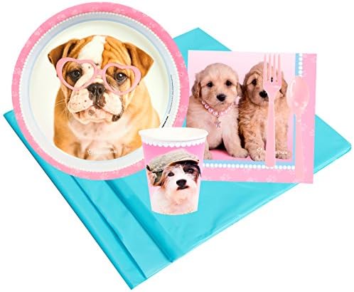 BirthdayExpress Rachael Hale Glamour Dogs Supplies - paket za zabavu za 8 gostiju