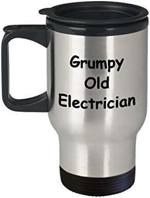 Smiješna električna kava za kavu šalica čaj čaj Savršena za muškarce žene mrzovoljni stari električar