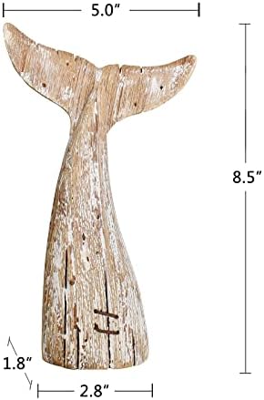 Dekor repa od drvenog kita, ukrasni nautički kitovi rustikalni oceansko more tematsko ukrašavanje kitova, ručno izrađen stolić nautički