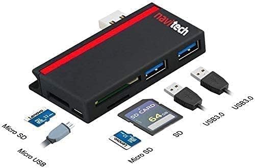 Laptop / tablet Navitech 2 u 1 USB 3.0 / 2.0 HUB-adapter / ulaz Micro USB čitač kartica SD / Micro SD kartica je Kompatibilan sa 14-inčni