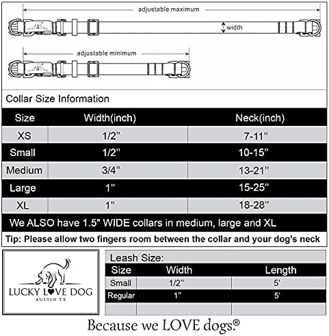 Lucky Love Dog Wide Martingale ovratnik | Premium bez ovratnika za klizanje | Živo cvjetni široki ovratnik psa martingale za srednje