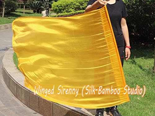 Krilata sirenny svilena zastava poi s tvrdim šipkom, 40 pravokutna predenjena igra Silk za crkvenu proročku bogoslužju Adoration hvale
