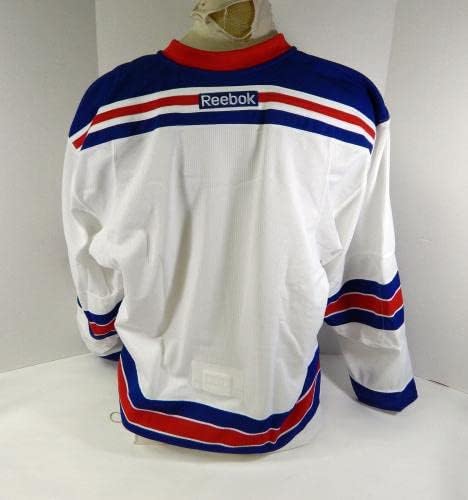New York Rangers prazna igra izdala je bijeli dres reebok 56 dp40450 - igra korištena NHL dresova