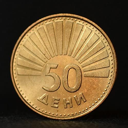 Makedonski novčići 50 Don 1993 izdanje KM1 ptice 21,5 mm