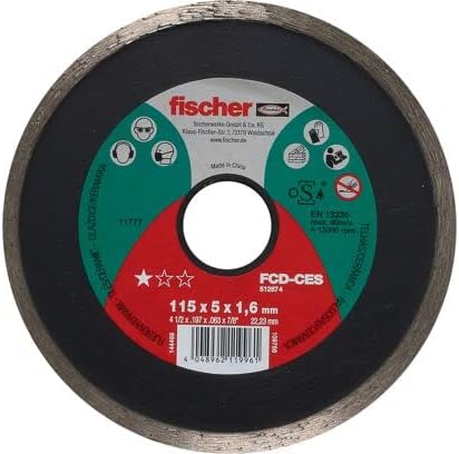Fischer 512874 FCD-CES 115 x 1,6 x 22,23, crni, dijamantni disk 115 x 1,6 x 22