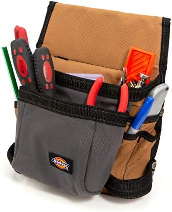 Dickies 8-džep platna alat i korisna torba za radne pojaseve, džep učvršćivača, petlje čekića, 2-inčna petlja remena, crna