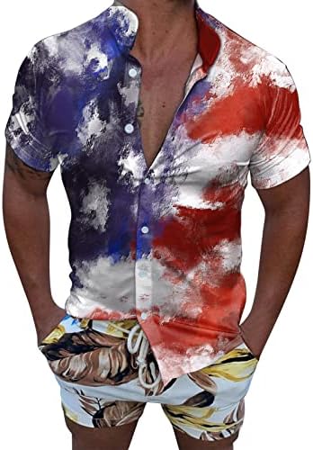 Opremljena košulja muški gumb dolje ispružena tiskana košulja proljetna dugih rukava Stilski rad duboki v majice za vrat