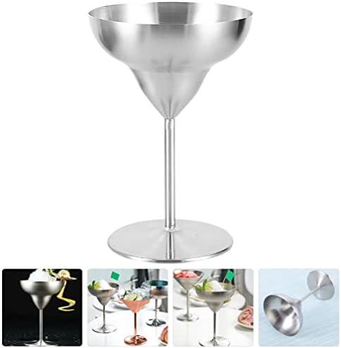Zerodeko od nehrđajućeg čelika martini čaše za koktel čaše vinske čašu stabljike metalne vinske čaše Unkreabit alkoholni napitak za