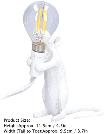 Ftvogue životinjska svjetiljka moderna smola miša lampica stol miša lagano svjetlo kreativna stolna lampica za kućni kafić uredski