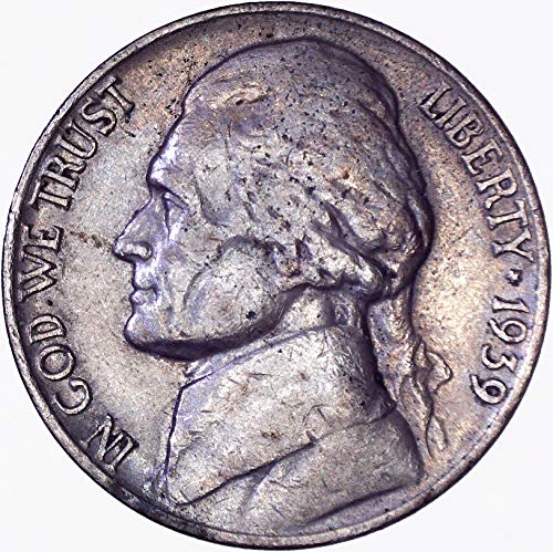 1939. Jefferson Nickel 5c Vrlo u redu