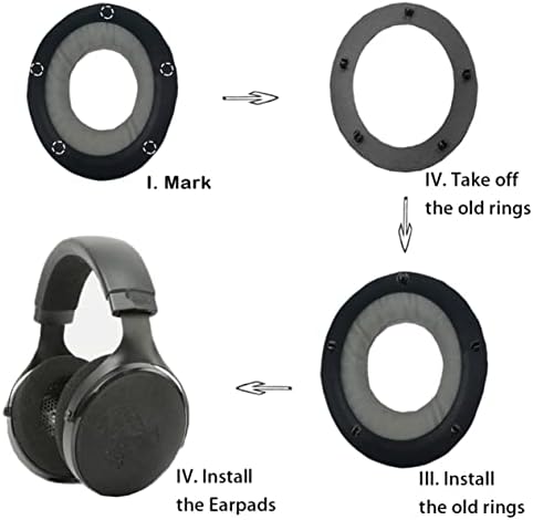 Zamjenjivi jastučići za uši 920 kompatibilni su s 920 94 5 / 7.1 bežične slušalice za igranje rezervni dijelovi za popravak jastučića