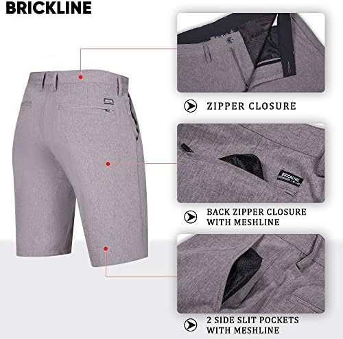 Brickline 2-pack hibridne kratke hlače za muške kratke suhe kratke kratke kratke hlače za plivanje