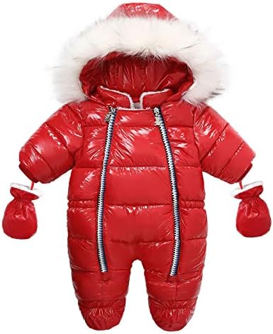 mmknlrm dojenčad djevojaka Dječak toplo zimske jakne odjeće s patentnim zatvaračem debeli kombinezon s snijegom snijeg dečko