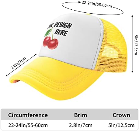 Prilagođeni šeširi za dodavanje vlastitog dizajna tekst/slika/logo Personalizirani dizajn kamionskog kamiona za bejzbol kapice za poklone