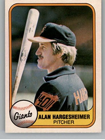 1981. Fleer 457 Alan Hargesheimer RC Rookie Card San Francisco Giants