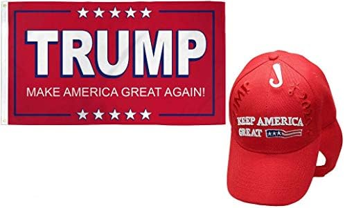 3x5 Trump čine Ameriku velikom crvenom i Trumpom 2020 održavati Ameriku sjajnu crvenu američku kapu s dvostrukim ušivanim kvalitetom
