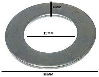 1.000 x obična ravna standardna perilica cink pozlaćena bzp čelik m20 20 mm