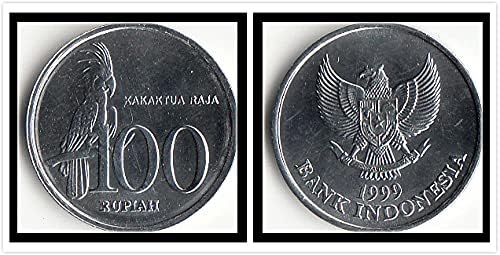 Azijski novi [25 komada u cijelom volumenu] Indonezija 100 rupija kovanica Slučajni strani kovanice