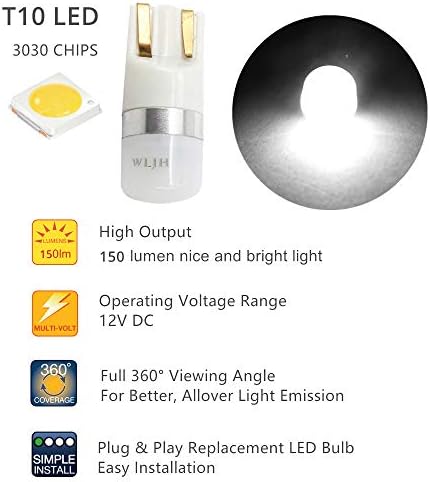WLJH Super svijetlo bijela instrumentna ploča mjerača Cluster Speedometar Dash Light Nadzorna ploča LED komplet za pretvorbu za 1998-2002