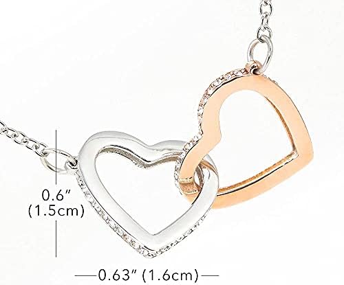 Ručno izrađena ogrlica - Ogrlica za žene djevojke - Ogrlica za trudnoću - Očekivanje mamine poklon mama ogrlica - isprepleteno srce