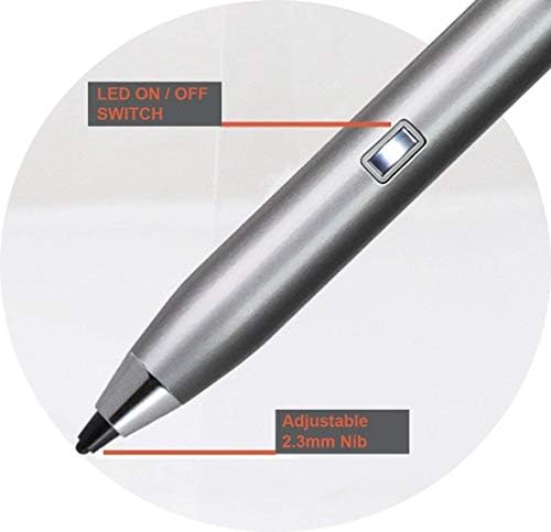 Navitech Silver Mini Fine Point Digital Active Stylus olovka kompatibilna s Archos Access 101 3G
