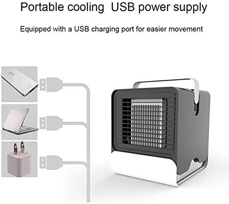 Ynayg Air Cooler prijenosni zračni hladnjak, 4 u 1 malom hladnjaku i ovlaživaču klima uređaja, s USB -om, ventilatorom za hlađenje
