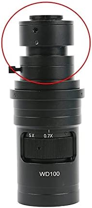 Pribor za mikroskop 0.4 X 1X Industrijski монообъективный adapter, Zoom objektiv WD-100 s podesivim povećanjem 0.7 X-5X 200X 500X Laboratorijski