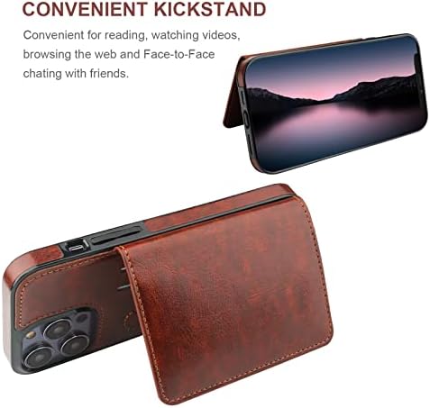 Kompatibilan s torbicom za novčanik od 14 inča od 14 inča, držačem kreditne kartice, Premium kožnim postoljem, preklopnim skrivenim