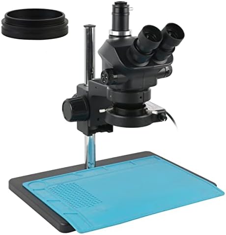 Komplet pribora za mikroskop za odrasle s kontinuiranim povećanjem od 7 do 50 do trinokularne stereomikroskopske glave s okularom od