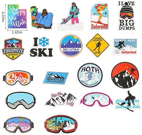 100 komada naljepnice za skijanje naljepnice Nacionalnog parka naljepnice za skijanje naljepnice za skijašku kacigu naljepnice za putovanja