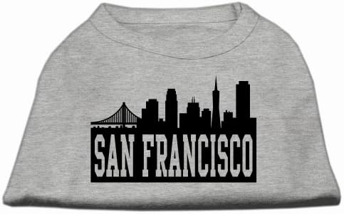 San Francisco Skyline SCRPRINT SHIRT SHORY GREY LG