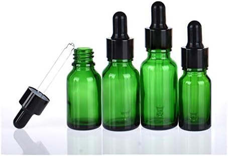 Kućne rezervne prazne boce za kućne ljubimce 10pcs 5ml-100ml prazno jantarno staklo boce s kapljicama zelena esencijalna ulja aromaterapija