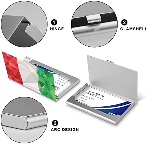 Zastava Italije držač poslovne osobne iskaznice niske poli, profesionalni organizator Metalnih džepova za personalizirane kartice