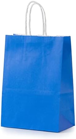 MISU papirnate torbe za zabavu torbe Kraft Papir Poklon vrećice s ručicom, male, 8,3 x 5,9 x 3,2 16-pack