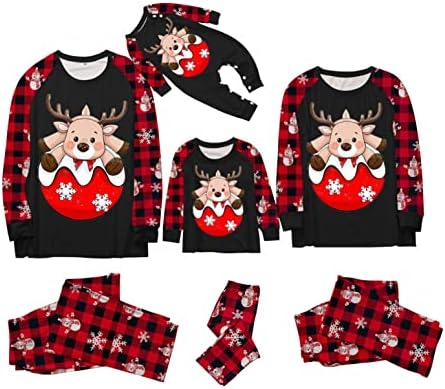 Božićni roditelj dijete odijelo za kućnu odjeću tati stil odgovarajući obiteljske božićne majice pidžama
