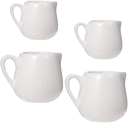 Luxshiny keramička krema s ručicom: 4pcs kava mlijeko vrč vrč u obliku vrča umak vrč vrč mliječni vrč za kuhinju 100 ml 50 ml 50 ml