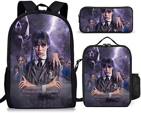 Školski ruksak od 3 komada, ruksak za prijenosno računalo s torbom za ručak, futrola za olovke, poklon obožavatelja za dječake i djevojčice