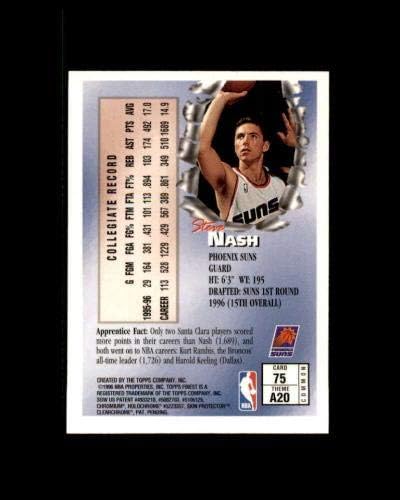 Steve Nash Rookie Card 1996-97 Finest 75 - košarkaške ploče rookie kartice