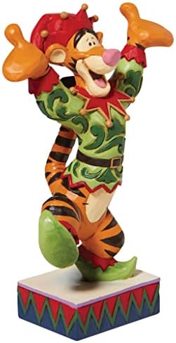Enesco Disney tradicije Jima Shore Tigger Elf ličnost pozira figurice, 4,92 inča, višebojan