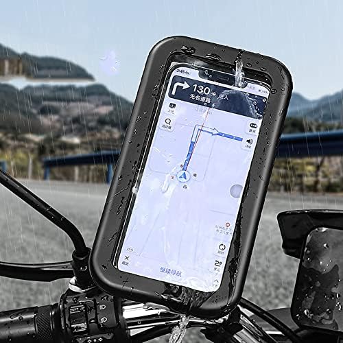 Torba za nosač telefona motocikla, Morechioce vodootporna upravljačka mobitela Montaža mobitela 360 ° rotacija za borbu protiv torbica
