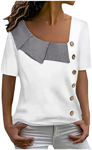 Ženske bluze Moda 2023 ležerna majica s okruglim vratom s kratkim rukavima s mjehurićima tunika top bluze