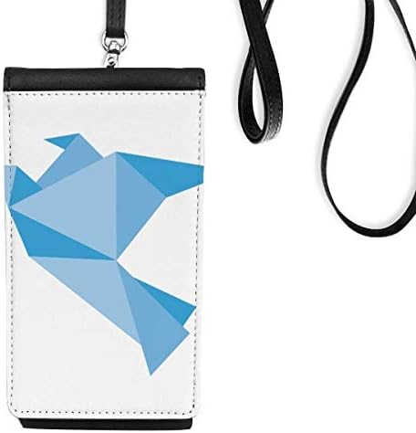 Origi plavi golub uzorak telefona torbica za novčanik viseća mobilna vrećica crni džep