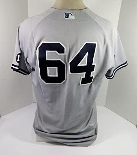 2021. New York Yankees Carlos Mendoza 64 Igra izdana P Upotrijebljeni sivi dres 16. P 4 - Igra korištena MLB dresova